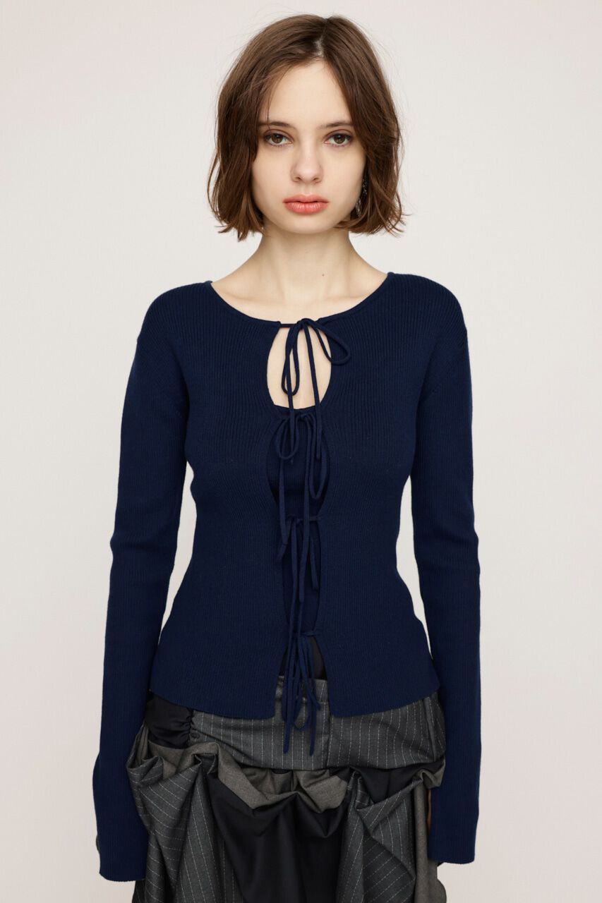 SLY「MANYWAY RIBBON KNIT トップス」|ニット・セーター|