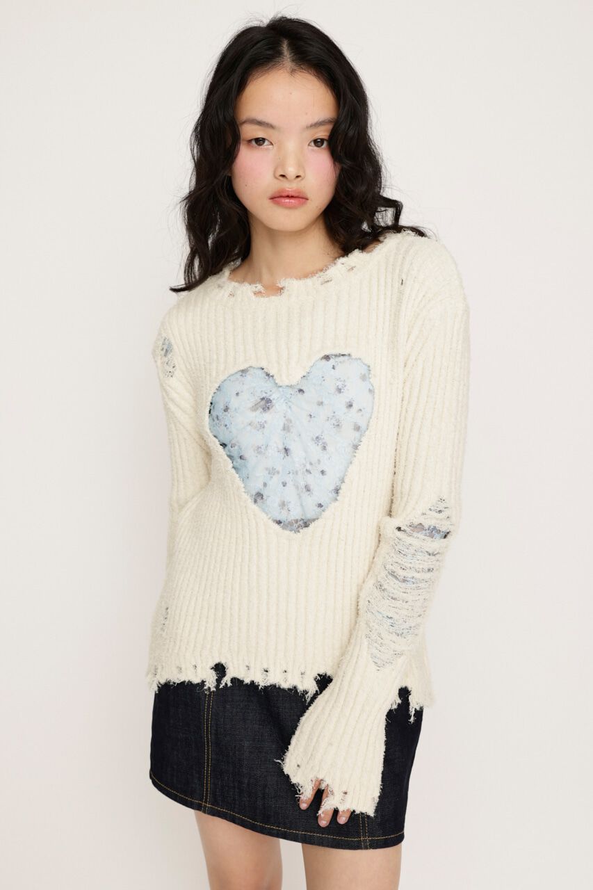 SLY「HEART HOLE 2WAY CRUSH トップス」|ニット・セーター|IVOY3