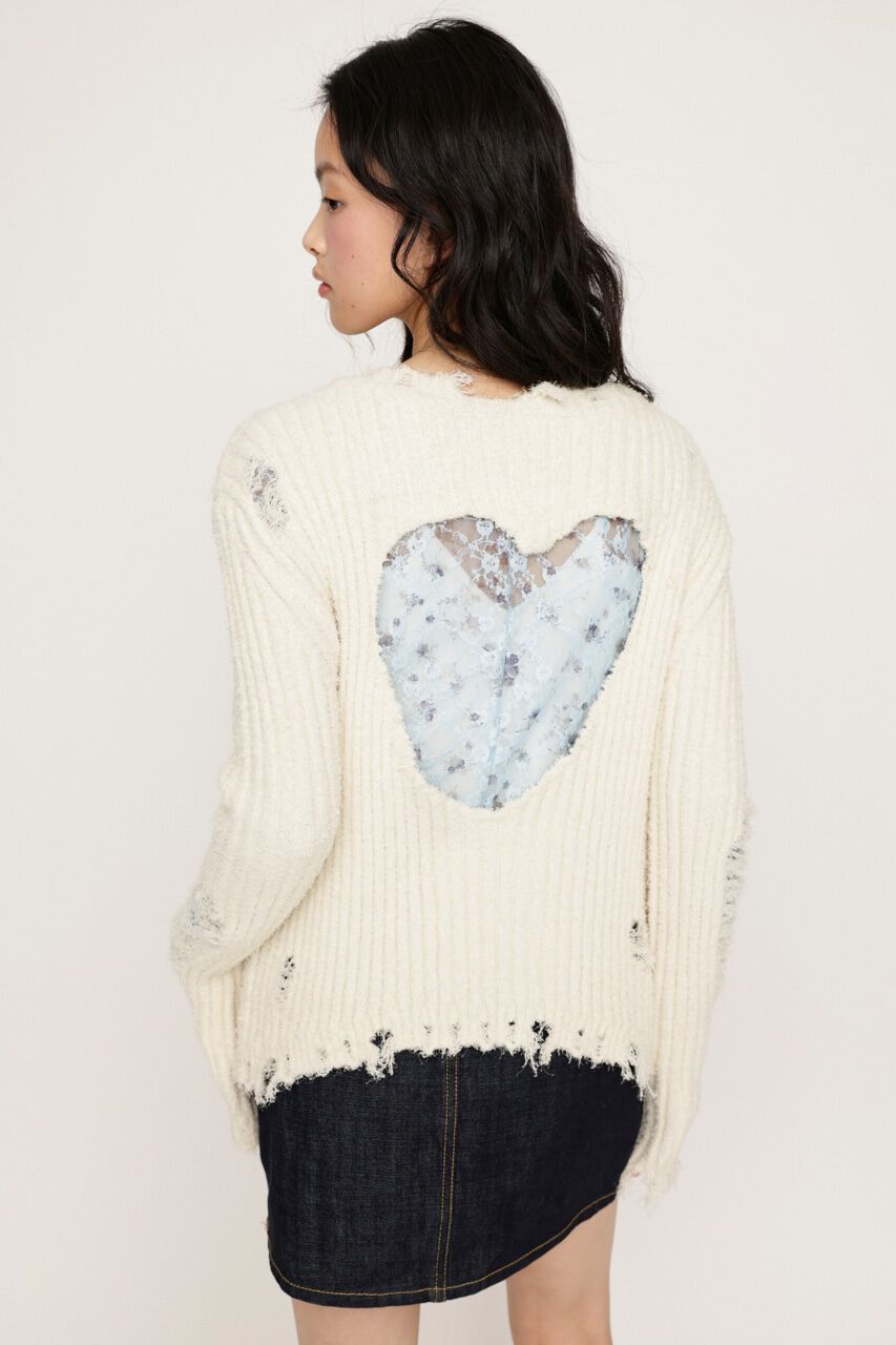 SLY「HEART HOLE 2WAY CRUSH トップス」|ニット・セーター|