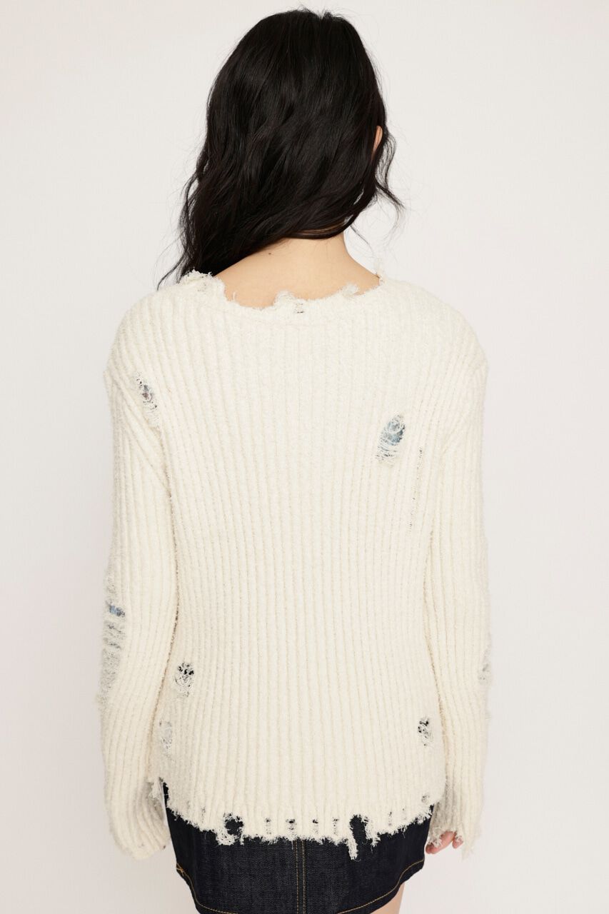 SLY「HEART HOLE 2WAY CRUSH トップス」|ニット・セーター|