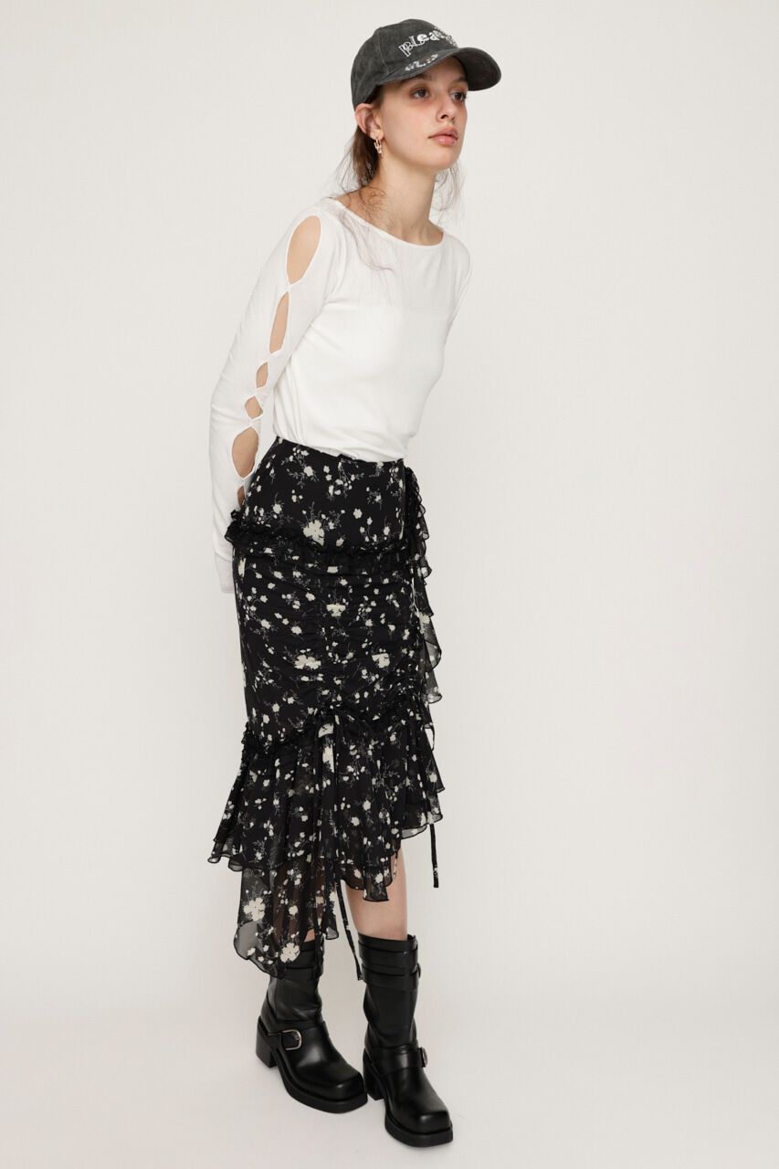 SLY「HOLE DESIGN CUT トップス」|Tシャツ・カットソー|