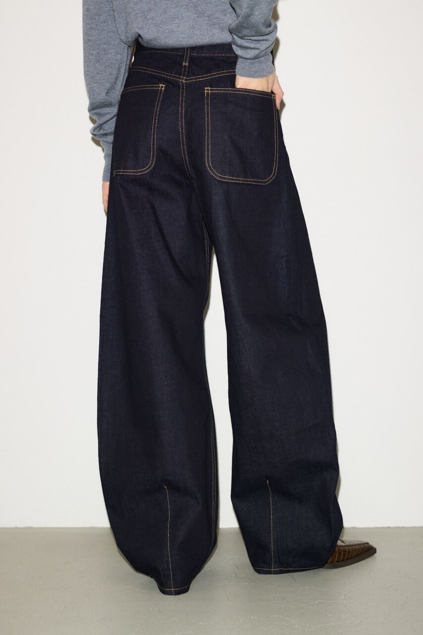 SLY「J／W CURVE TUCKED パンツ」|デニム|