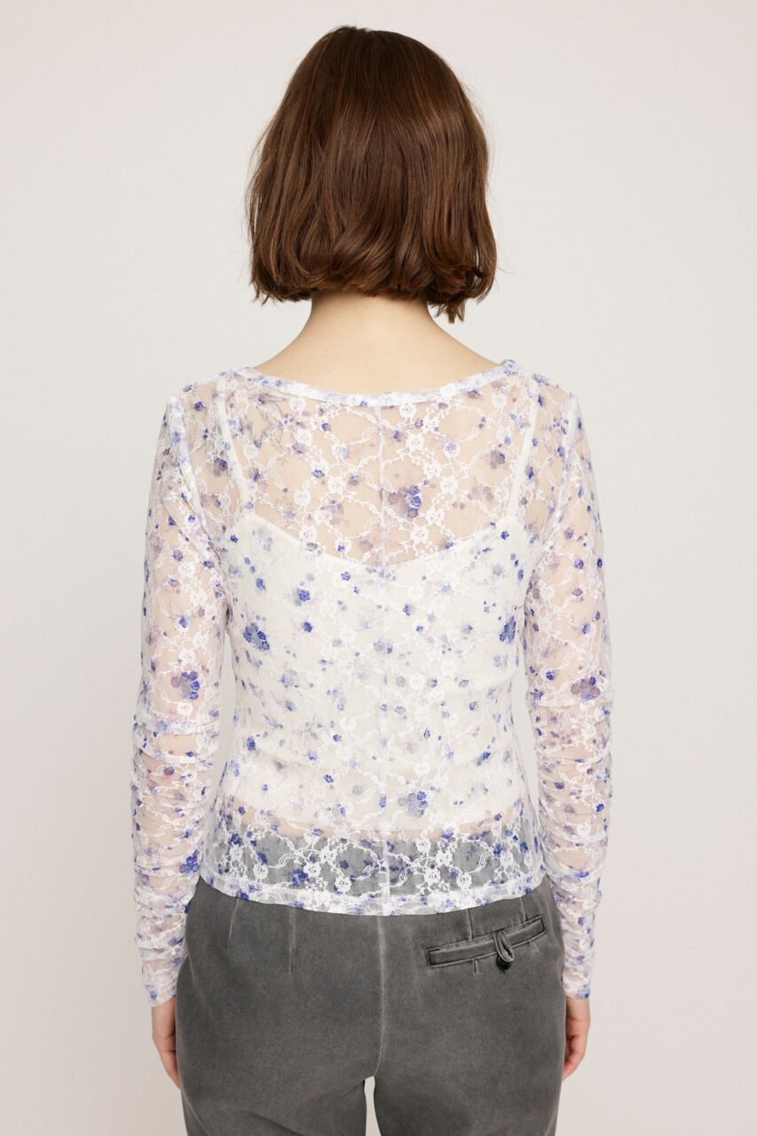 SLY「FLOWER LACE トップス」|Tシャツ・カットソー|