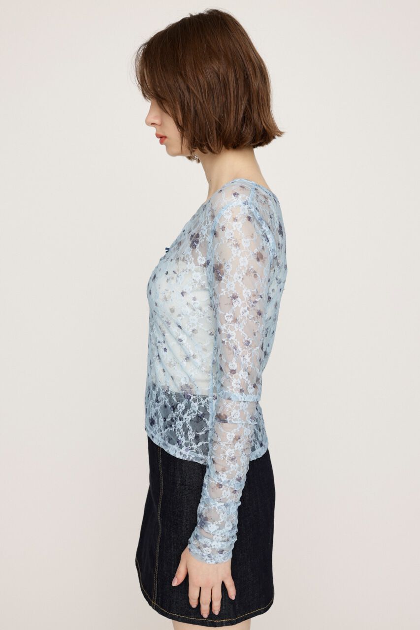 SLY「FLOWER LACE トップス」|Tシャツ・カットソー|