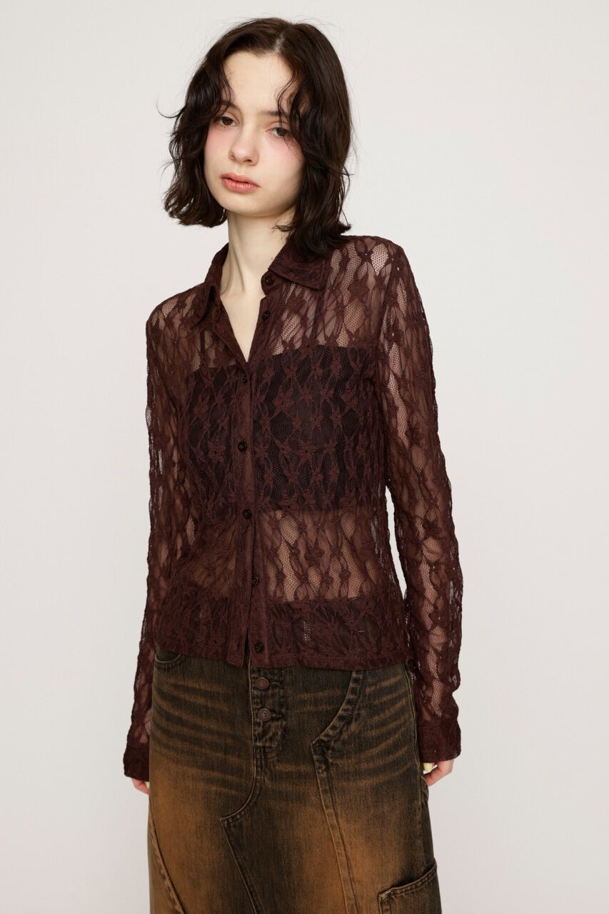 SLY「LACE COMPACT シャツ」|シャツ・ブラウス|