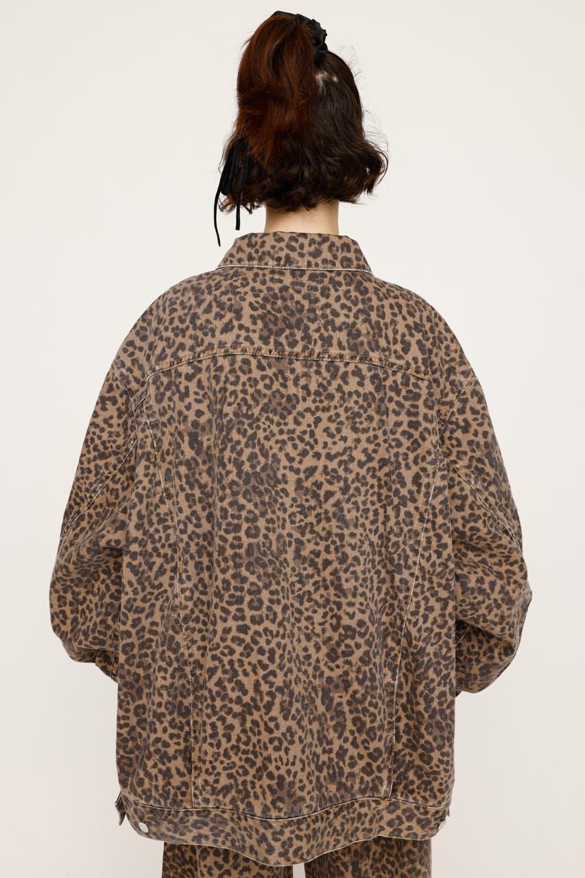 SLY「LEOPARD 4XL DENIM JK-D」|デニムジャケット|