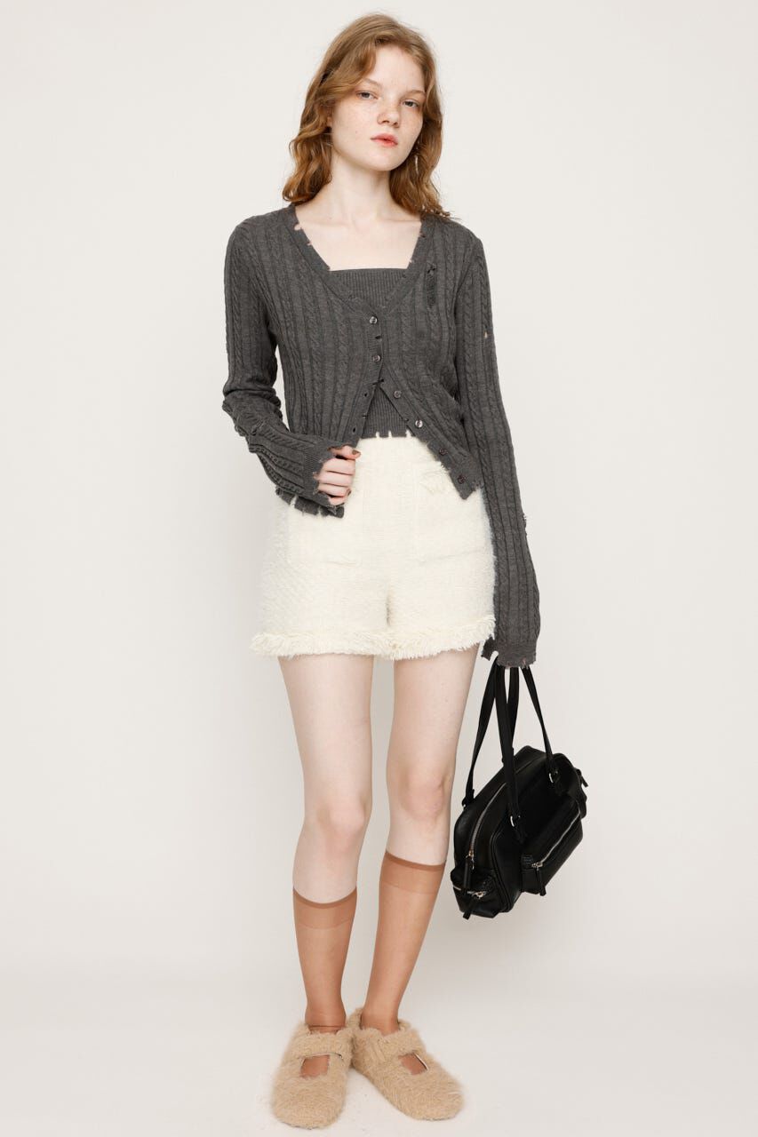 SLY「FLUFFY TWEED ショートパンツ」|その他|