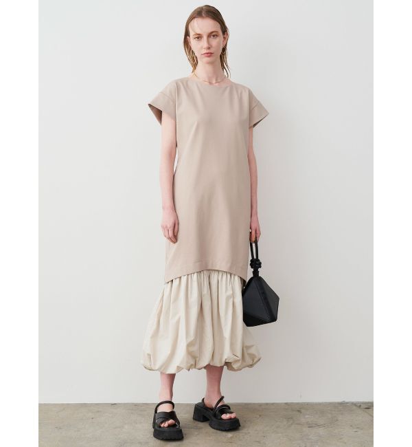 ELENDEEK「BALOON HEM CS OP」|ワンピース|ベージュ
