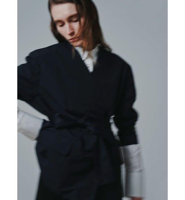 ELENDEEK「NO COLLAR NYRON JK」|ノーカラージャケット|