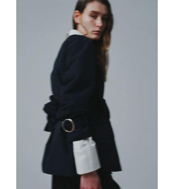 ELENDEEK「NO COLLAR NYRON JK」|ノーカラージャケット|