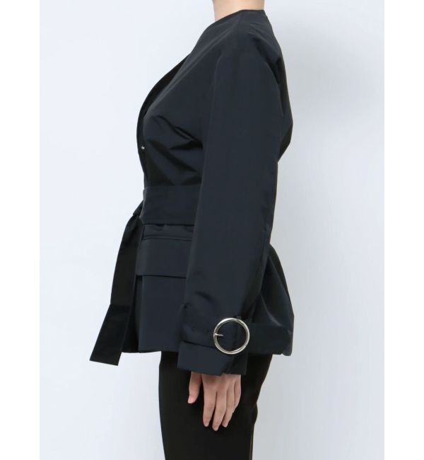 ELENDEEK「NO COLLAR NYRON JK」|ノーカラージャケット|