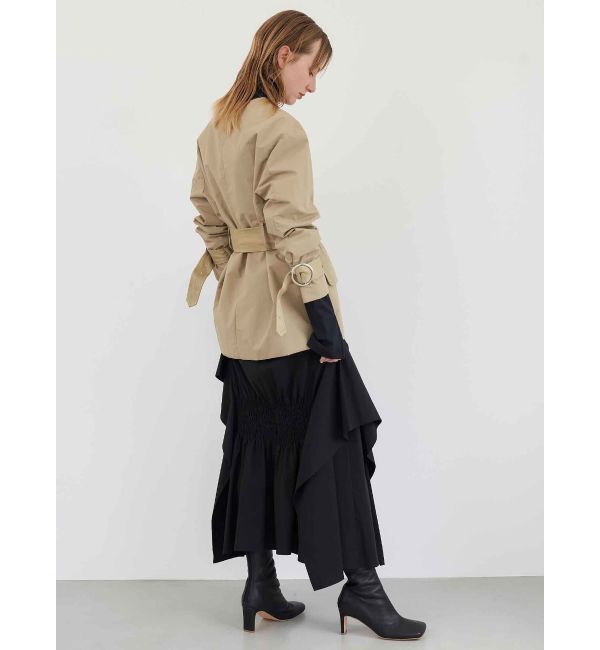 ELENDEEK「NO COLLAR NYRON JK」|ノーカラージャケット|