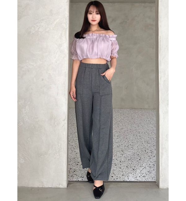 RESEXXY「クロップドオフショルトップス」|シャツ・ブラウス|