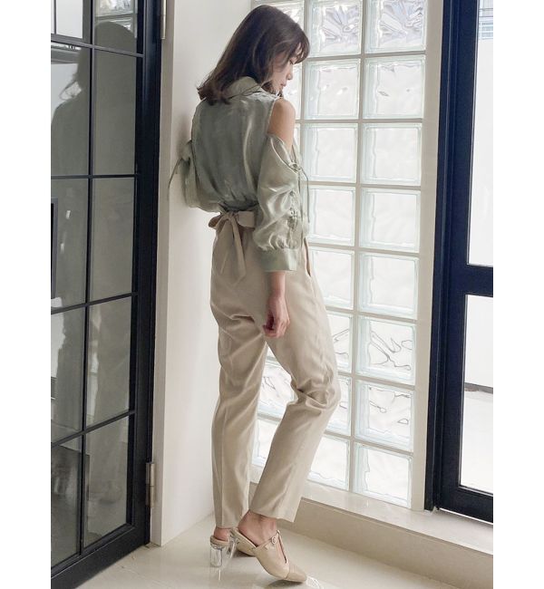 dazzlin「ギャザーパステルリブブラウス」|シャツ・ブラウス|