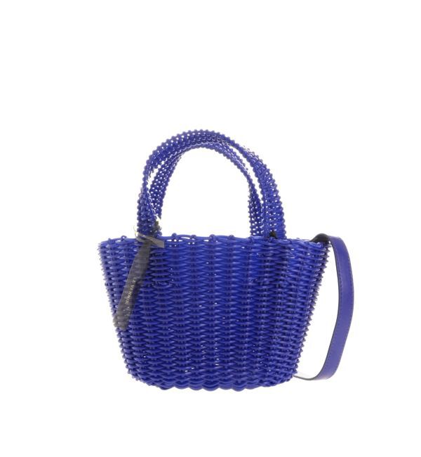 dazzlin「【ル・ベルニ】CHAISE MINI BASKET」|かごバッグ|ブルー