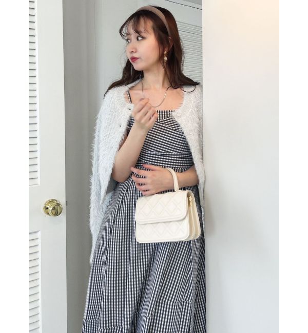 dazzlin「ハミングラメシャギーカーデニット」|カーディガン|