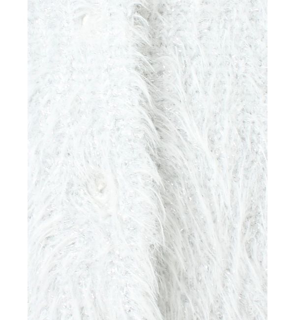 dazzlin「ハミングラメシャギーカーデニット」|カーディガン|