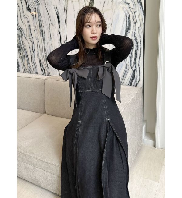 dazzlin「フロントツインリボンジャンスカ」|ワンピース|