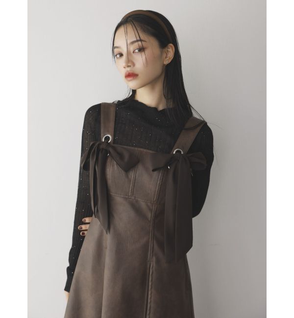 dazzlin「フロントツインリボンジャンスカ」|ワンピース|