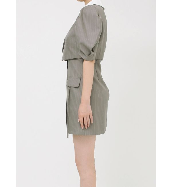 dazzlin「ジャケットライクレイヤードミニワンピース」|ワンピース|