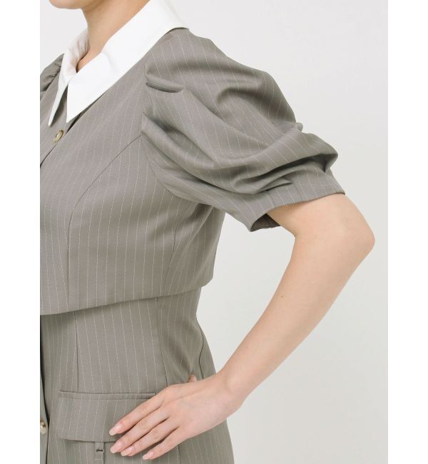 dazzlin「ジャケットライクレイヤードミニワンピース」|ワンピース|