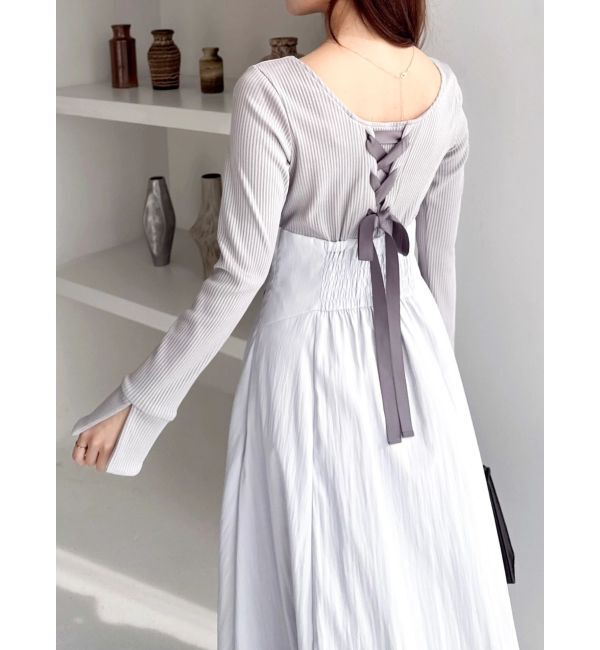 dazzlin「カットドッキングタックバルーンワンピース」|ワンピース|