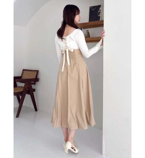 dazzlin「カットドッキングタックバルーンワンピース」|ワンピース|