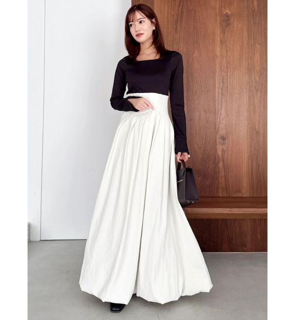 dazzlin「カットドッキングタックバルーンワンピース」|ワンピース|