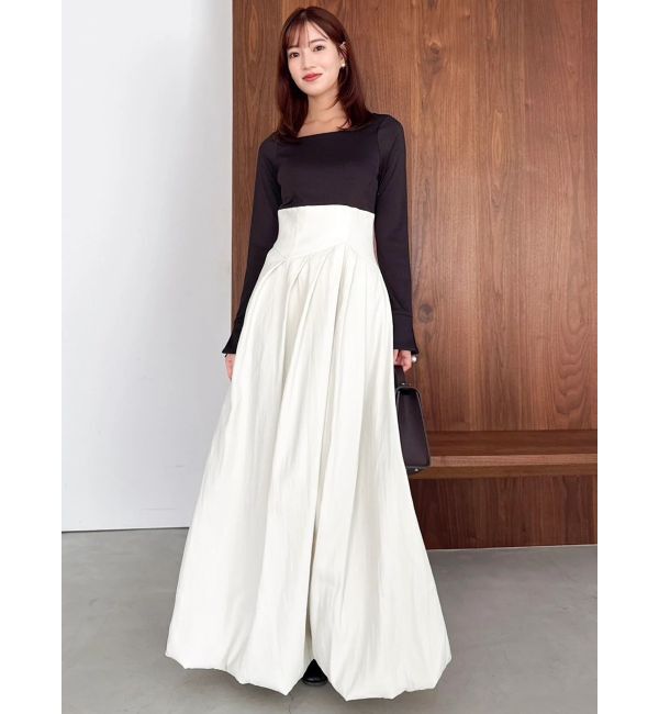 dazzlin「カットドッキングタックバルーンワンピース」|ワンピース|