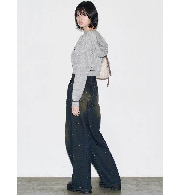 EMODA「ハートドットルーズジーンズ」|デニム|