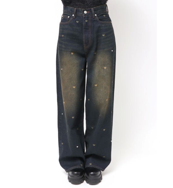 EMODA「ハートドットルーズジーンズ」|デニム|