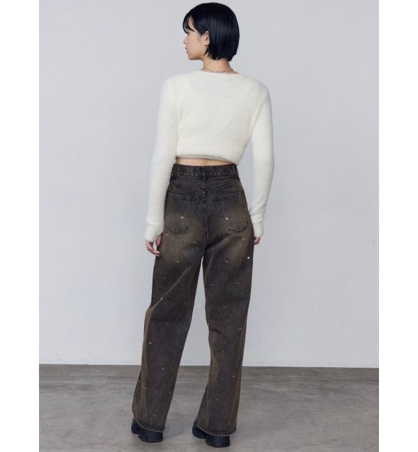 EMODA「ハートドットルーズジーンズ」|デニム|