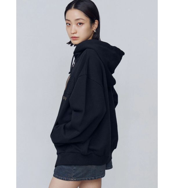 EMODA「ロゴパッチオーバーフーディ」|パーカー|