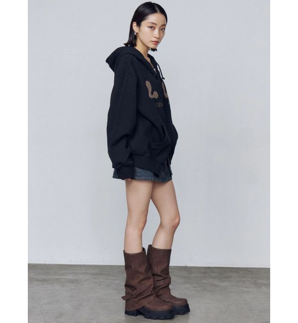 EMODA「ロゴパッチオーバーフーディ」|パーカー|