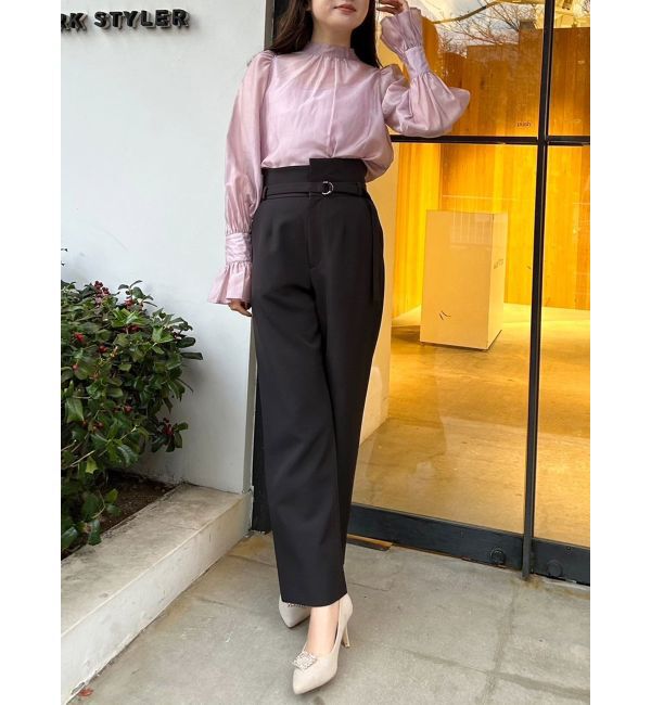 MERCURYDUO「ベルト付ハイウエストストレートパンツ」|その他|