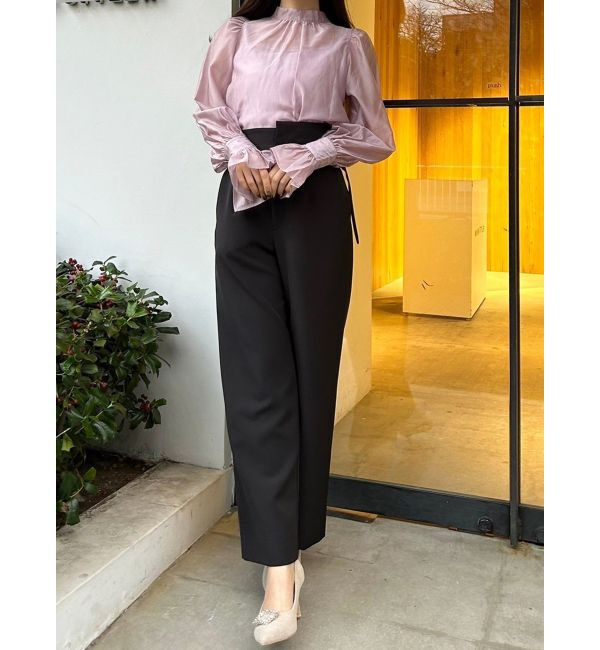 MERCURYDUO「ベルト付ハイウエストストレートパンツ」|その他|