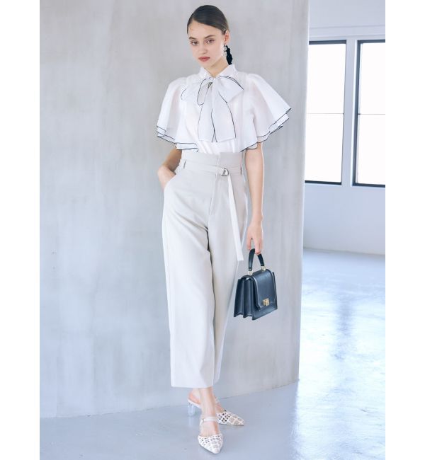 MERCURYDUO「ベルト付ハイウエストストレートパンツ」|その他|