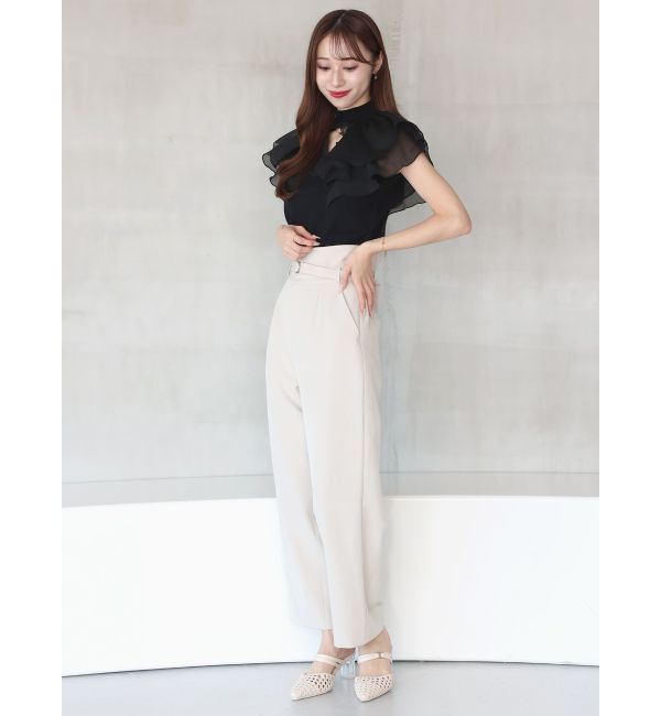 MERCURYDUO「ベルト付ハイウエストストレートパンツ」|その他|