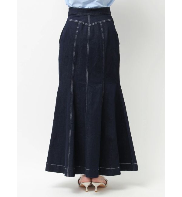 MERCURYDUO「ステッチワークデニムマーメイドスカート」|スカート|