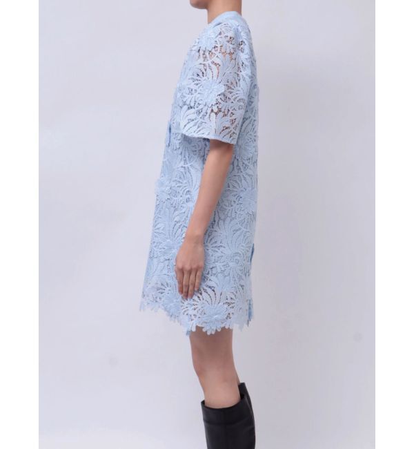 MERCURYDUO「3Dスカラップレースミニワンピース」|ワンピース|