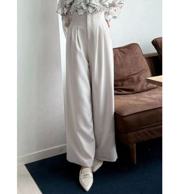 MERCURYDUO「basicワイドパンツ」|その他|ベージュ