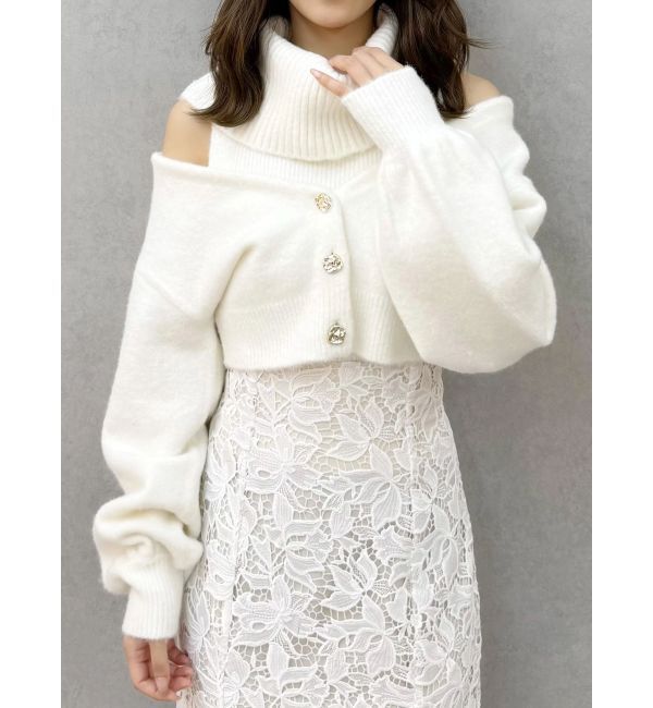 MERCURYDUO「オフタートルアンサンブル」|ニット・セーター|オフホワイト
