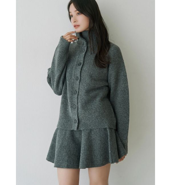 MERCURYDUO「【追加生産】メランジニットセットアップ」|ワンピース|グレー