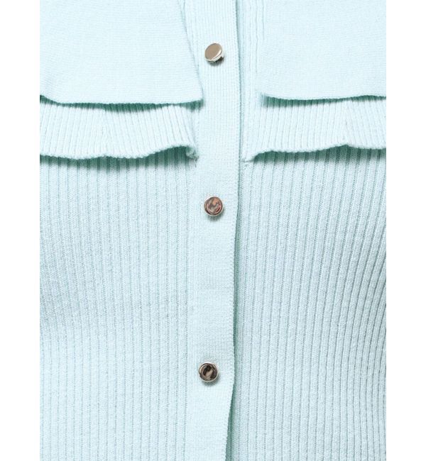 MERCURYDUO「編み変化ラッフルコンパクト」|ニット・セーター|