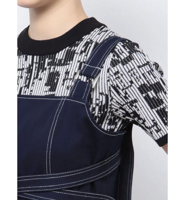 MURUA「フロントクロスデザインジャンスカ」|ジャンパースカート|