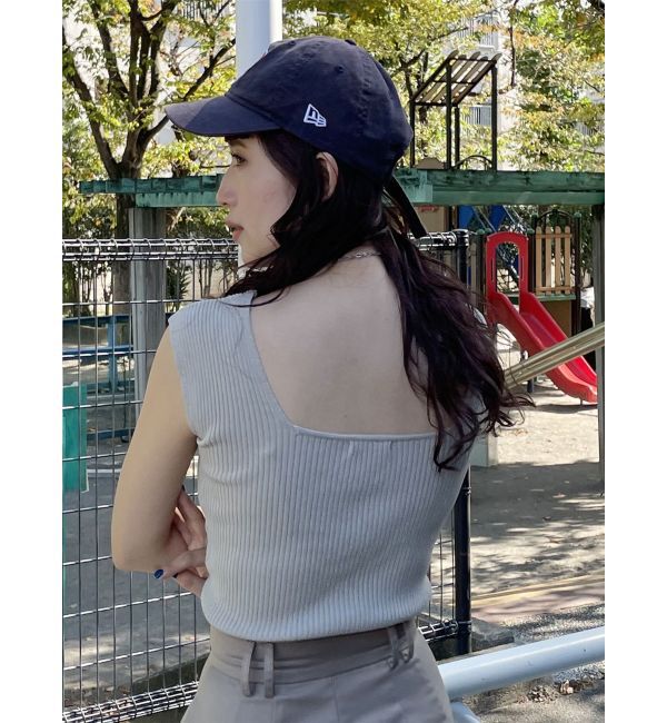 MURUA「バックオープンリブコルセットニット」|ニット・セーター|