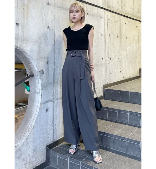 MURUA「バックオープンリブコルセットニット」|ニット・セーター|