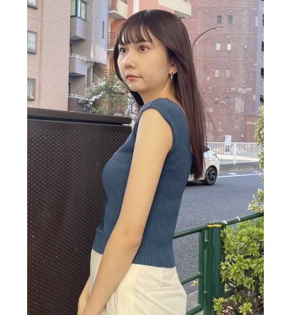 MURUA「バックオープンリブコルセットニット」|ニット・セーター|