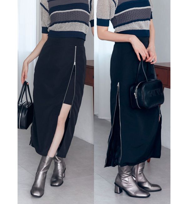 MURUA「マルチウェイZIPナロースカート」|スカート|