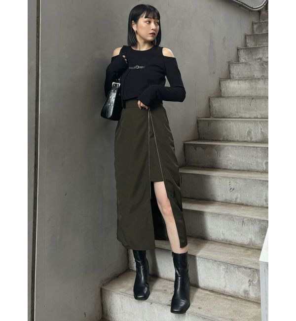 MURUA「マルチウェイZIPナロースカート」|スカート|